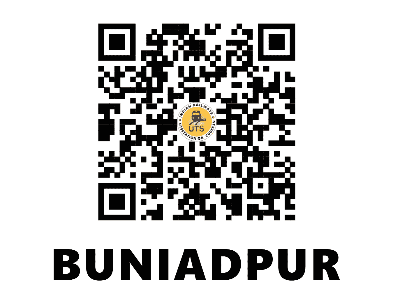 UTS QR Code for BUNIADPUR - BNDP (NF - WEST BENGAL)